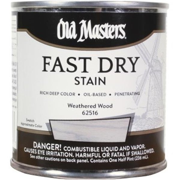 Old Masters Old Masters 62516 0.5 Pint Weathered Wood Fast Dry Stain 62516